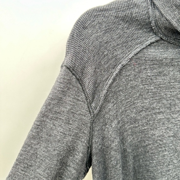 WE THE FREE Grey split back bohemian grunge womans oversized tunic Large - Picture 5 of 13